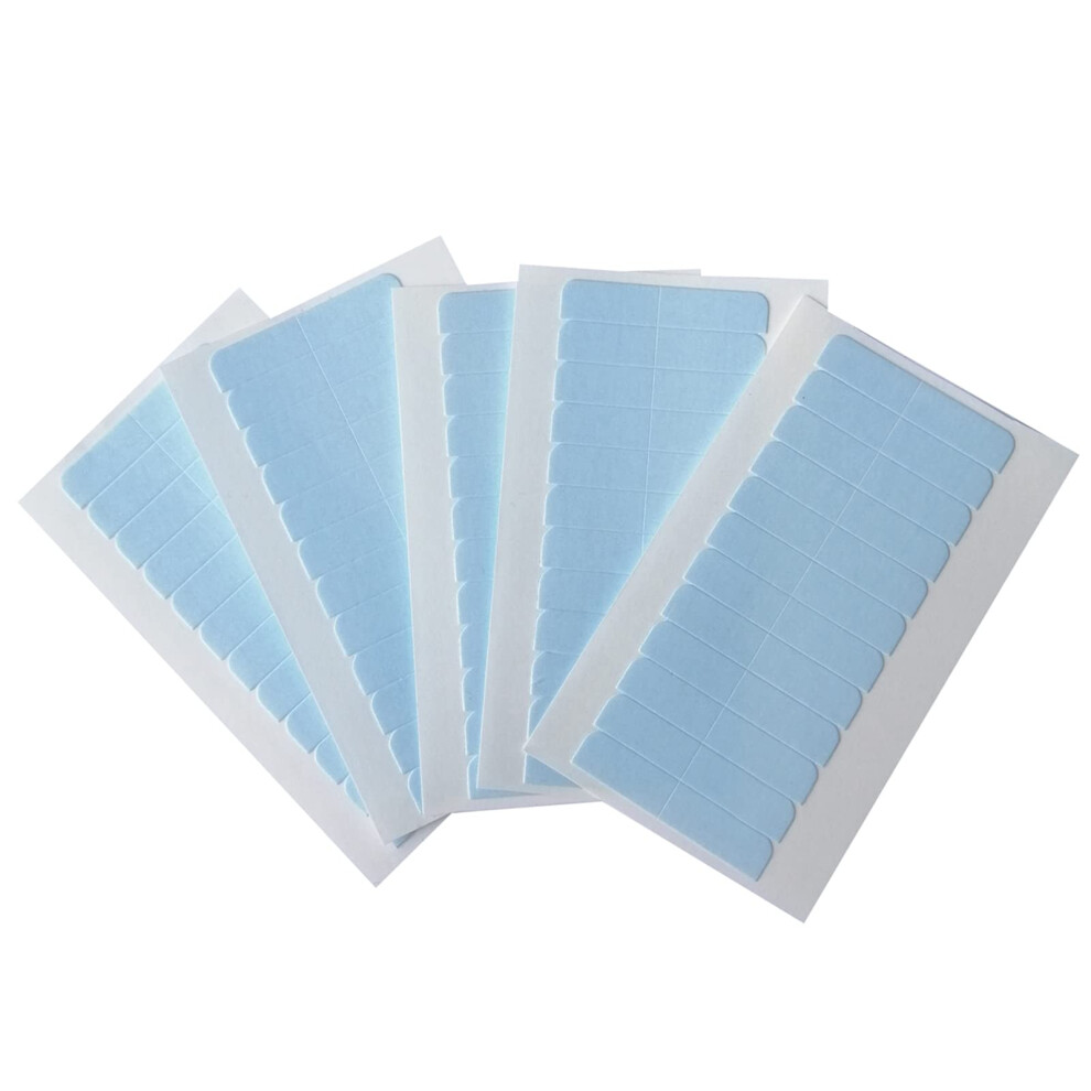 Unisex Tape In Hair Extensions Replacement Tape 60Pcs Double Sided Strong Hold No Residue Precut Tabs