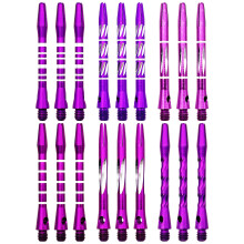 JpGdn 18pcs Pack Darts Shafts in Purple Metal Accessories Harrow Stems Aluminum Dart Pole Rod in Aluminum with Standard 2BA Thread Purple