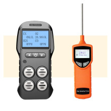 Multi Gas Detector with Pump O2 H2S CO LEL Gas Leak Detection Device for Industrial Safety