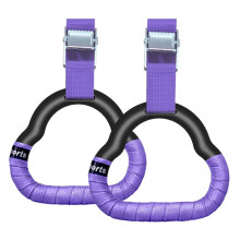 EACHPT Gymnastic Rings Set Childrens Home Fitness Training Equipment with Adjustable Buckle Heightening Pull Ring for Physical Training Used with In