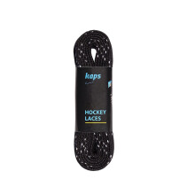 Kaps Polyester Waterproof Skate Laces – Exceptional Tensile Strength 190 daN – Water Resistant – For Ice Hockey Skates Black White 182cm