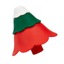 Silicone Kitchen Funnel Set with Wide Mouth Pouring, Foldable Christmas Tree Design, Heat Resistant