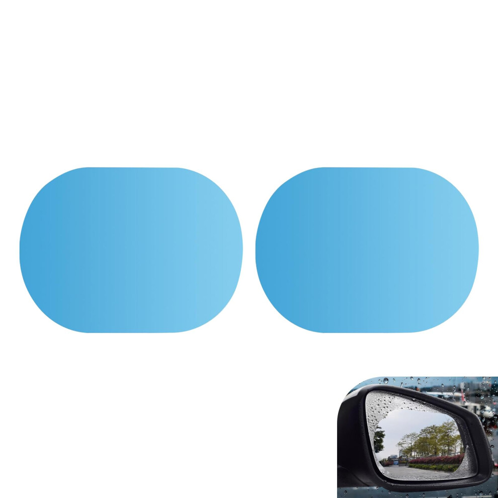 Rearview Mirror Rainproof Film Waterproof Nano Coating Anti Fog Universal Oval For Cars Trucks Blue 9053599126072