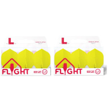 LSTYLE Dart Flights L1 EZ Standard Yellow 2 Sets of 3 for Soft Steel Tip Darts
