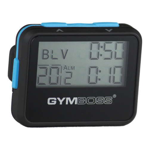 Gymboss Interval Timer and Stopwatch – Soft Coating BlackBlue