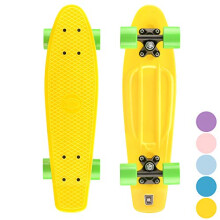 Xootz KidS Retro Plastic Complete Cruiser Skateboard Bright Yellow 22Inch