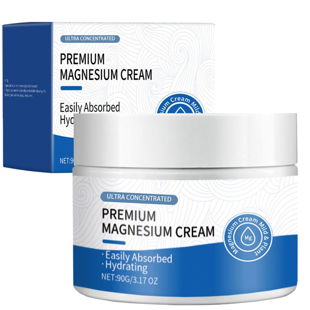 Cream Magnesium Lotion With Concentration For Muscle And Joint Pain Relief, Unscented 3.17Oz