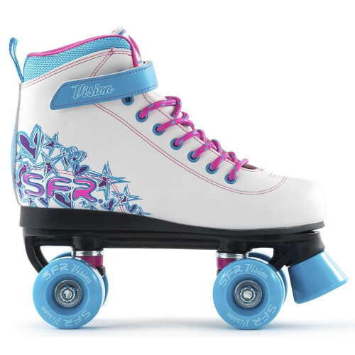 SFR Vision II Roller Quad Skate WhiteBlue UK11EU29 2