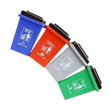Mini Trash Can Toy Set with Push Garbage Truck, Educational Sorting Game for Kids Environmental Awareness