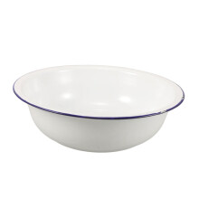Enamel Foot Bath Basin 34cm Large Vintage Retro Design for Laundry and Comfortable Foot Soak