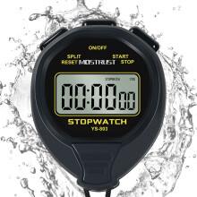 MOSTRUST Digital Simple Waterproof Stopwatch No Bells No Clock No Countdown Simple Basic Operation Large Display Silent Stopwatch with ONOff for Swi