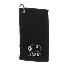 Varsany Personalised Lawn Bowls Towel – Embroidery and Clip 100 Ringspun Cotton Lawn Bowls Accessories Dad Lawn Bowls Gift Fathers Day Lawn Bowls