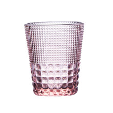 Handmade Crystal Beer Glasses with Diamond Embossed Texture, Heat Resistant and NonSlip Base