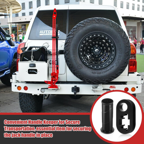 Jack Handle Grip and Keeper Set for HiLift Jack, Universal Fit, Rust Resistant Off Road Protector 2