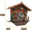 Handcrafted Black Forest Cuckoo Clock with Eagle Design, Solid Wood, Light Sensor, Adjustable Chime 5