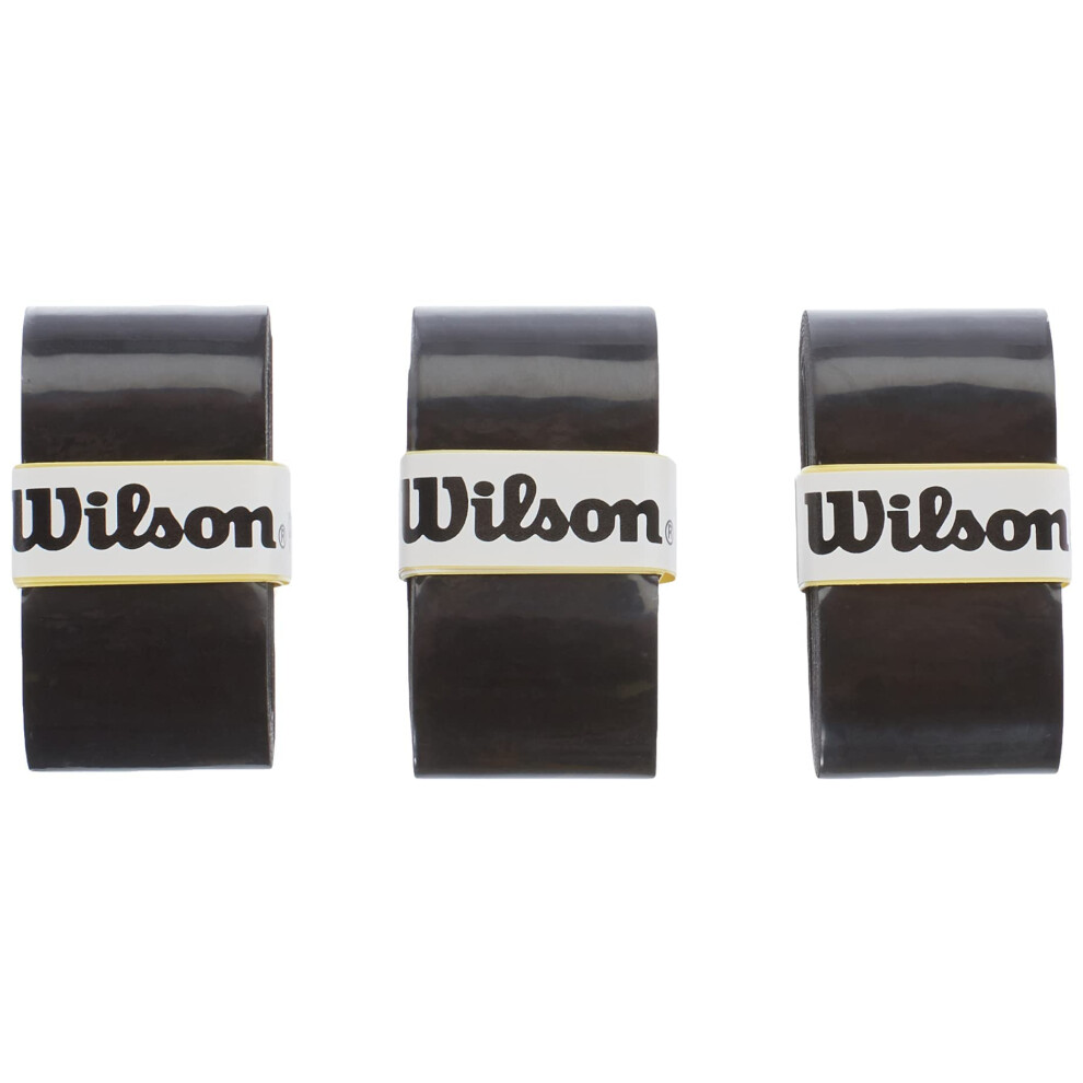 Wilson Unisex Pro Comfort Tennis Racket Overgrip Black Pack Of 3 Uk