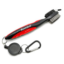 BettGolf Golf Club Brush and Groove Cleaner Brush Brushes in 3 For Golf ShoesGolf ClubGolfGolf Groove2 Ft Retractable Zipline Aluminum Carabiner red