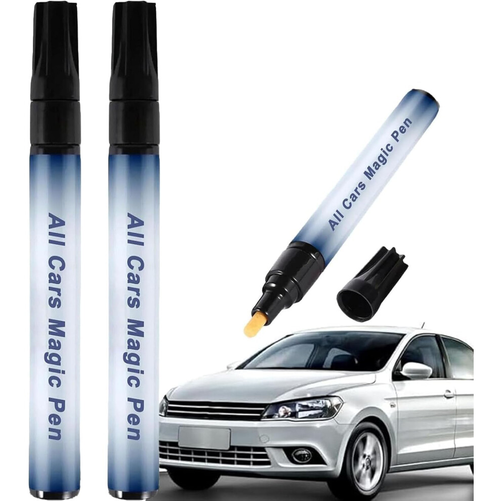 Car Scratch Remover Pen 2Pcs Instant Paint Fits All Colors Weatherproof Easy Use 9070919952371