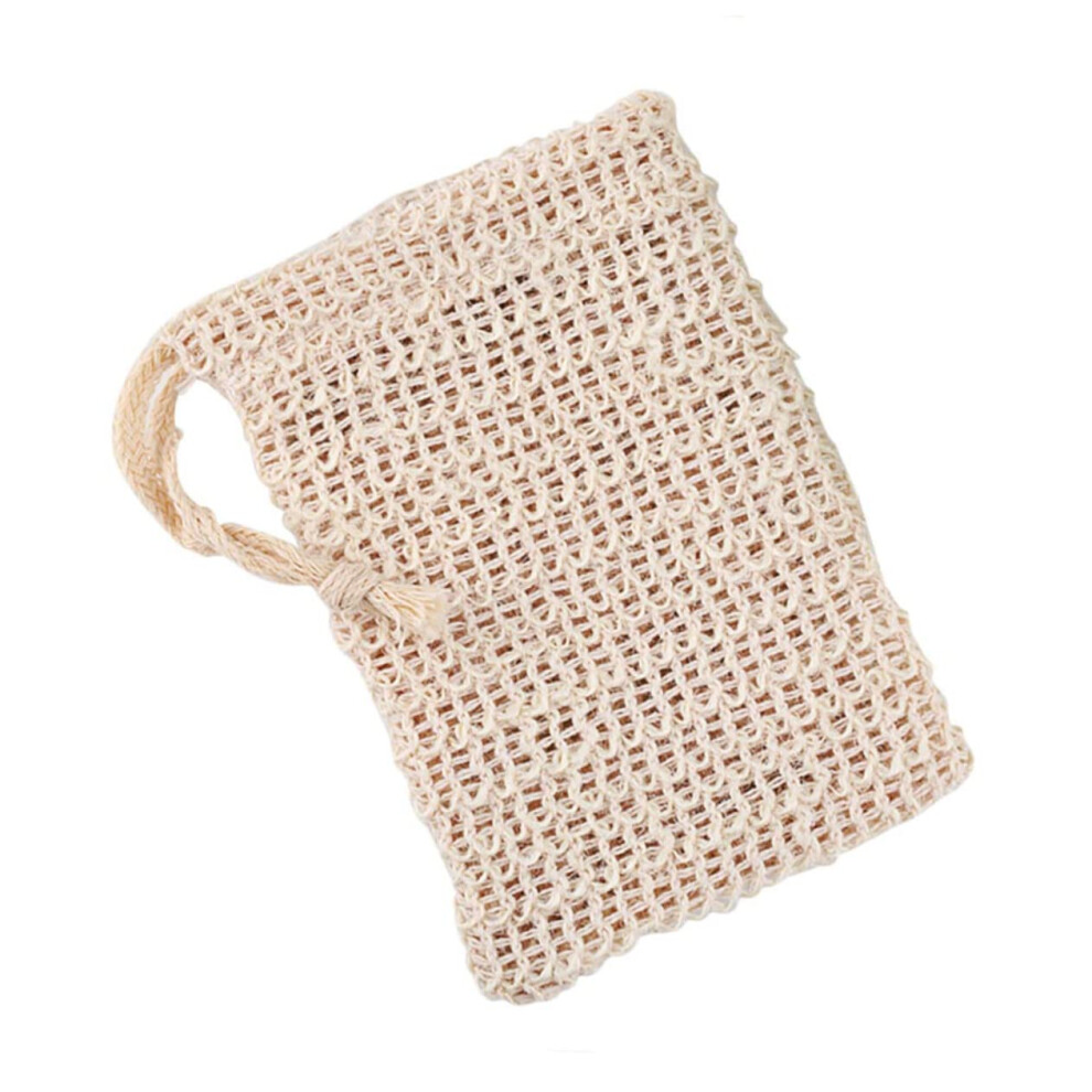 5pcs Exfoliating Soap Saver Bag with Drawstring, Mesh Foaming Pouch for Quick Drying Shower Bath