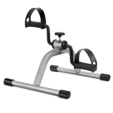 RYGEO Pedal Exerciser Under Desk Bike Mini Foot Exerciser Adjustable Resistance Silent for Home Fitness Gym Workout Legs Arms
