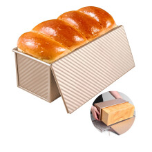 Loaf Pan with Lid Large Capacity Nonstick Aluminum Alloy Bread Bakeware for 2.2lb Dough