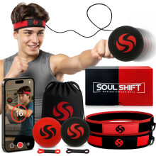 Boxing Reflex Ball Set wAPP Instructions – 2 boxing ball 2 Adjustable Headbands for Kids Adults Improve Focus and Hand Eye Coordination Training