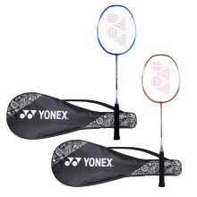 YONEX ZR 100 Lightweight Aluminium Badminton Rackets with Full Cover Blue Blue Made in India Pack of 2