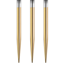 Mission Darts Glide Steel Tip Dart Points Smooth Plain Spare Points 34mm Gold 1xX2439