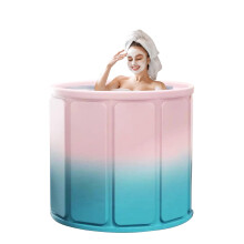 Foldable Bathtub Portable Soaking Tub Waterproof Toddler Bath For Camping Home Hotel Full Body Tub