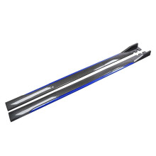 Carbon Fiber Blue Side Skirts Body Kit Extensions for MercedesBenz EClass Sedan 20032014