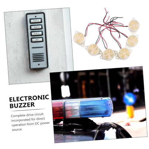 6pcs Active Piezoelectric Buzzer 3V24V Electronic Alarm Module for DIY Projects 4.8x3cm 1