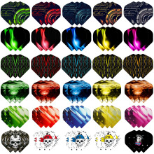 WLHGH Dart Flights 6 Styles 30 Sets 90 Pieces PET Standard Accessories for Darts Perfect Equipment for SoftSteel Tip Darts Games 6 Styles 30 Sets 90