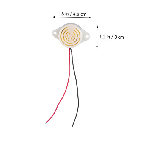 6pcs Active Piezoelectric Buzzer 3V24V Electronic Alarm Module for DIY Projects 4.8x3cm 2