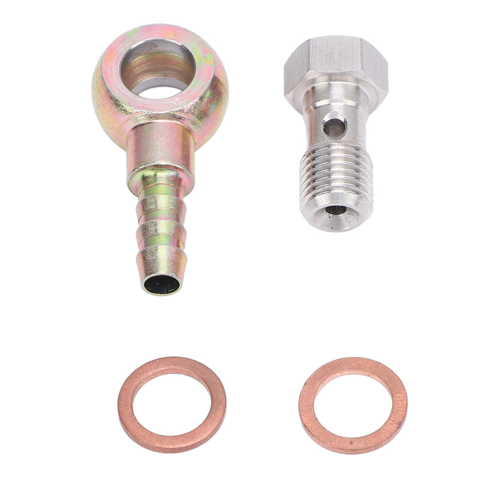Stainless Steel Banjo Adapter 7/16X20 Unf With 8Mm Barb For Brake & Transport Systems 5021383365444