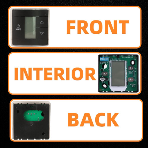RV Thermostat Single Zone Digital Touch Display with Backlight 3Wire Camper Temperature Controller 2