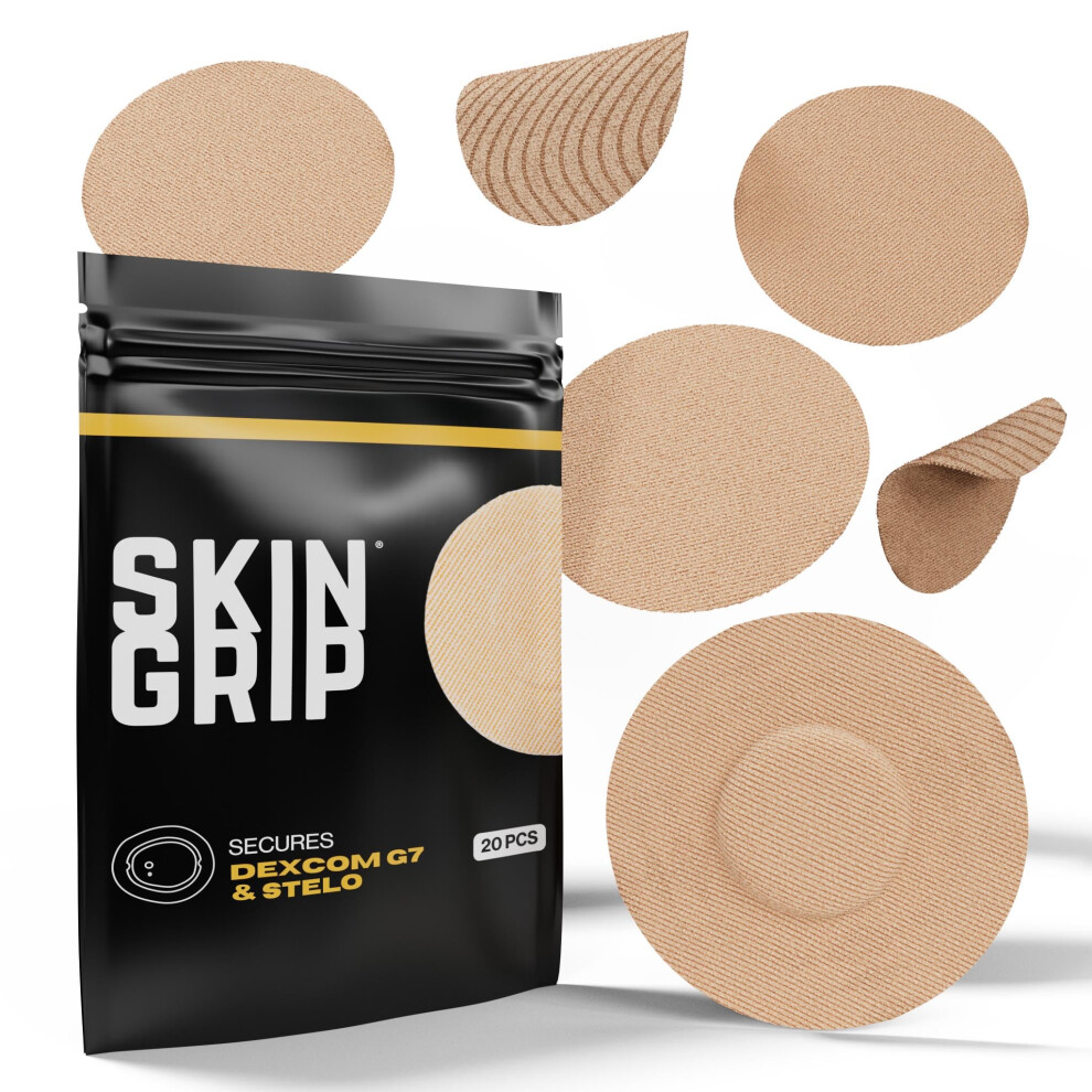 Waterproof Sweatproof CGM Sensor Adhesive Patch SkinFriendly Hypoallergenic Tan for Dexcom G7