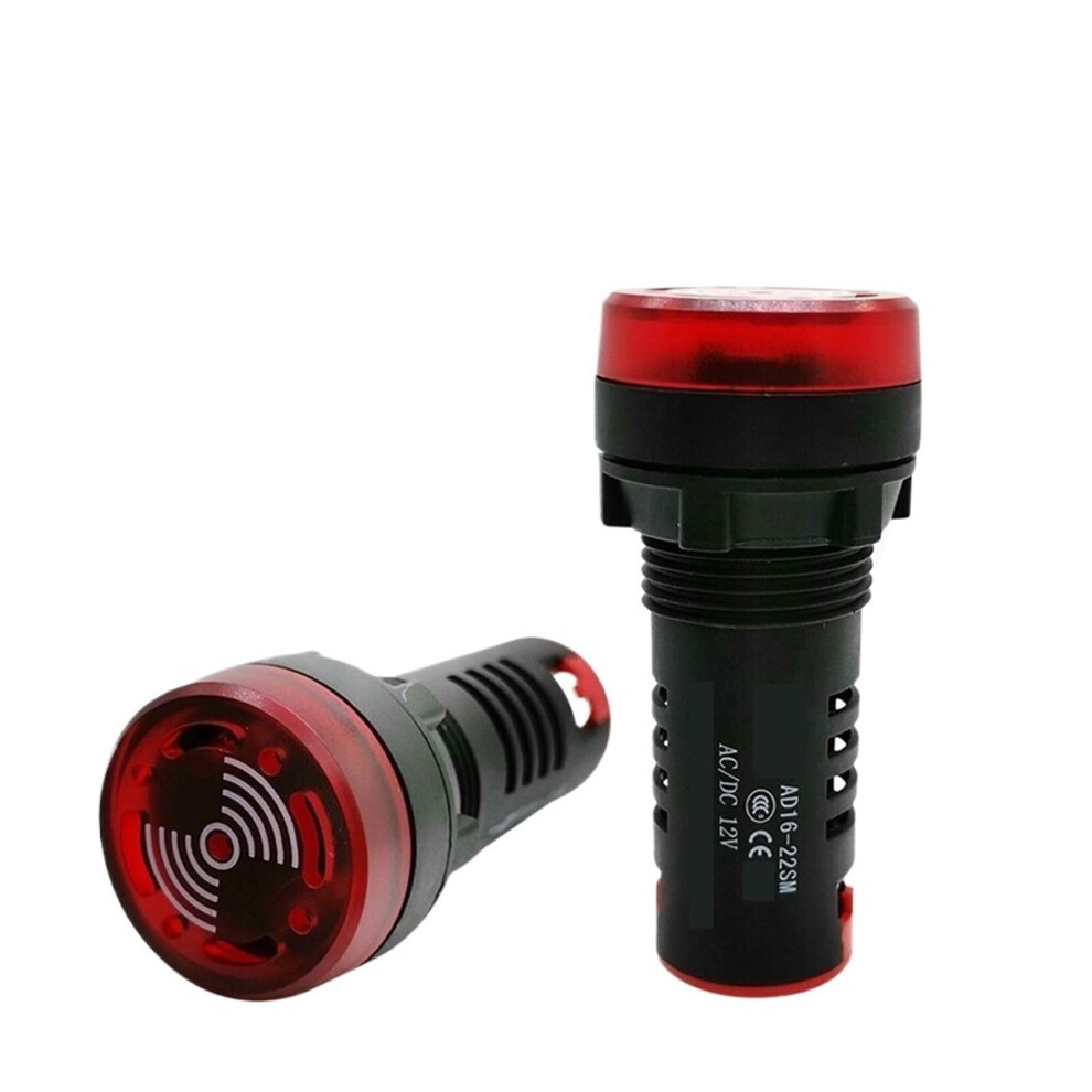 22Mm Ac 220V Buzzer Alarm With Bright Led Indicator For Easy Panel Mount Warning 9053599126881