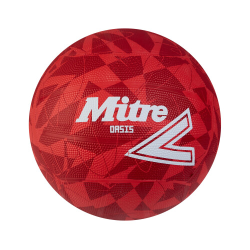 Mitre Mitre Oasis Unisex Netball RedWhite 4 1