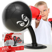 HZG Desktop Punching Bag Stress Buster with Suction Cup for Office Table and Counters Heavy Duty Stress Relief Ball Desk Boxing Punch Ball Funny Toy