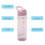 Smash Smash Chugger Water Bottle with Water Timings 700ml Pink 6