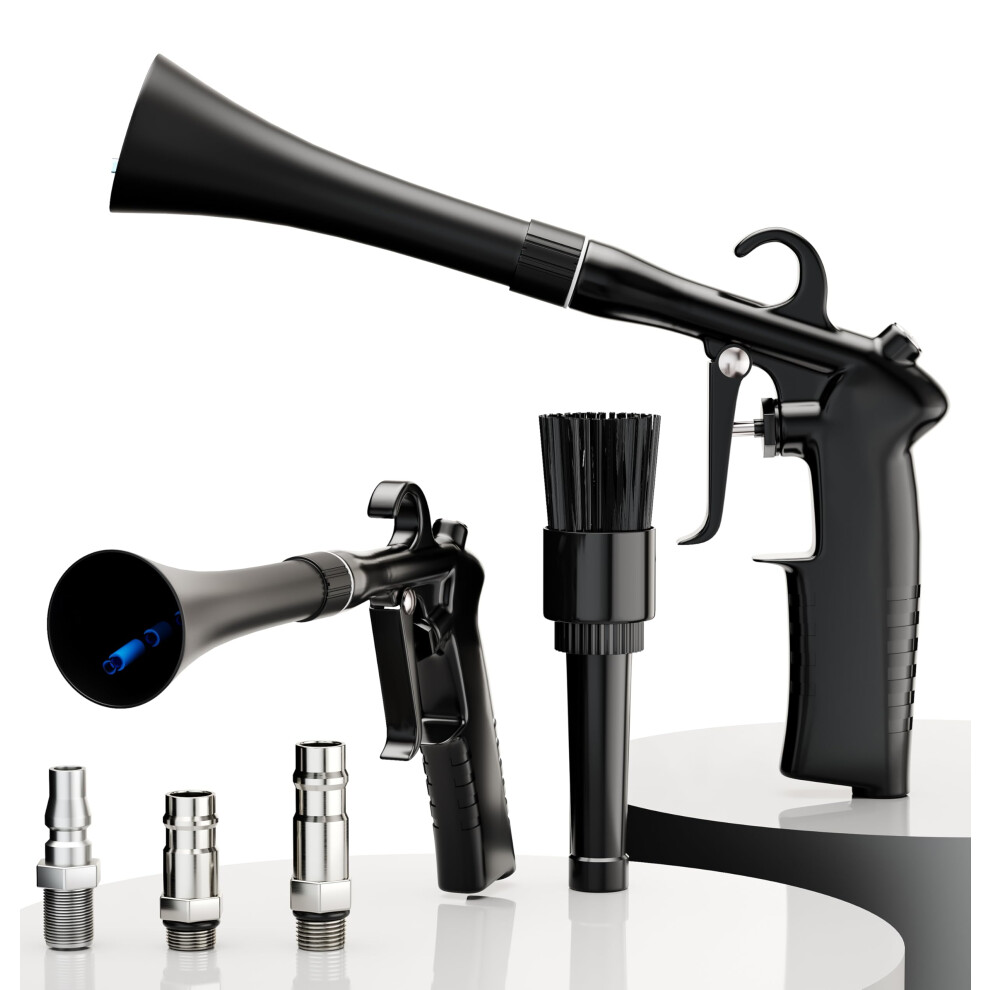 Car Detailing Air Blow Gun With Pressure Cleaning, 360 Swivel, Ergonomic Grip, Black 9113335725553