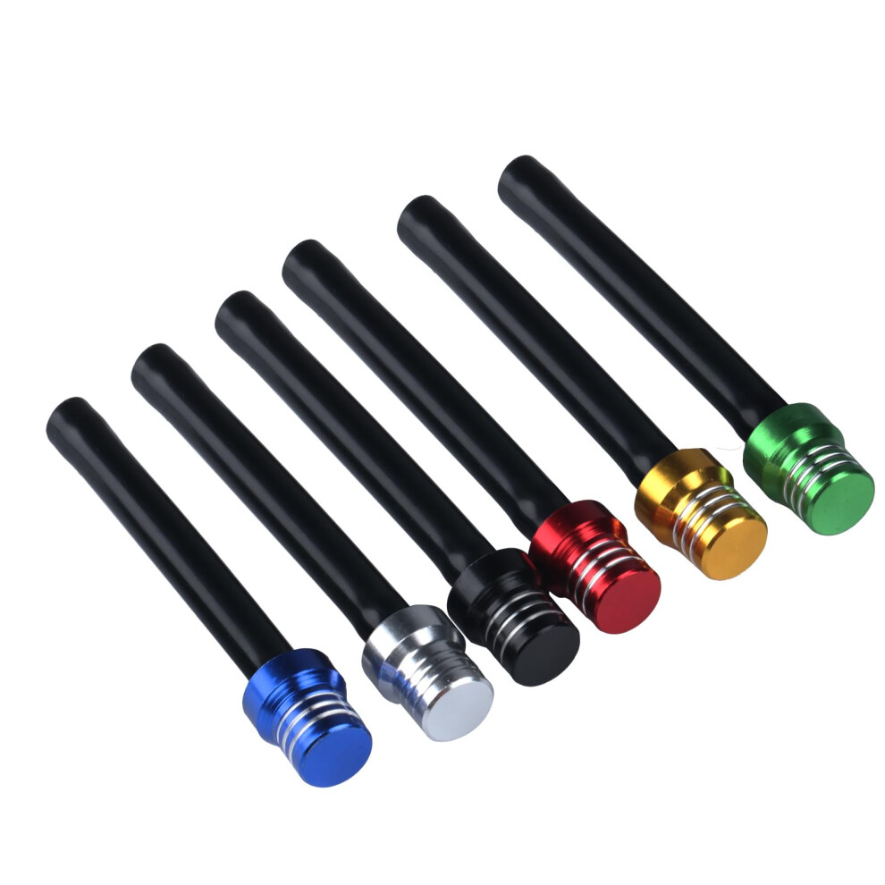 6Pcs Motorcycle Gas Tank Vent Hose Aluminum Breather Tube For Dirt Bike Atv Offroad Universal Black 9053599127116