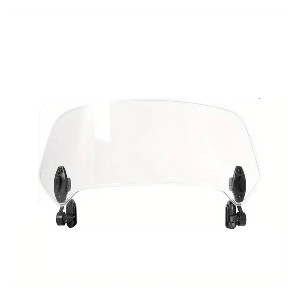 Motorcycle Windshield Extension Adjustable Height Spoiler Clampon Deflector Universal Clear 9070919953248