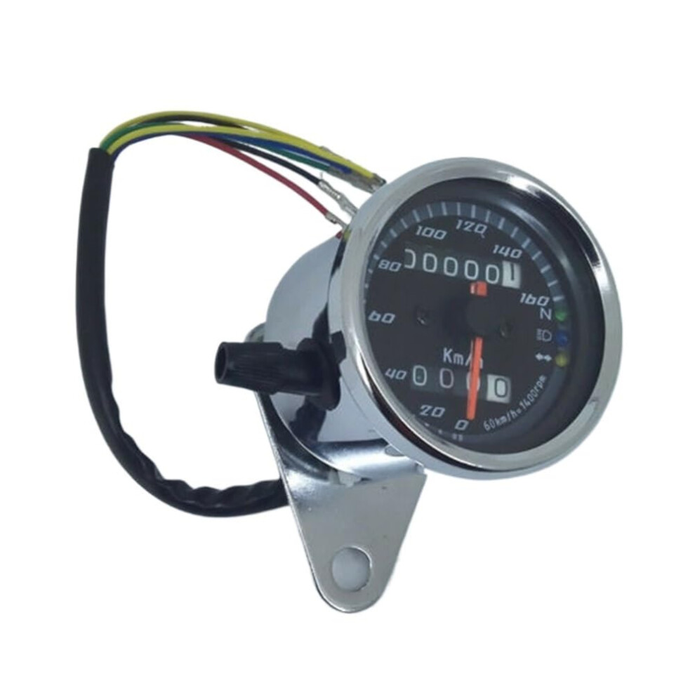 Universal Motorcycle Tachometer Odometer Gauge With Dual Display And Backlit Night Visibility 9455672799850