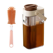 34 oz Airtight Cold Brew Coffee Maker with 350 Mesh Filter and SpaceSaving Pitcher for Fridge