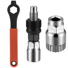 Bicycle Crank Extractor Puller Bike Crank Puller Tool Set Bottom Bracket Remover 16mm Wrench Spanner Set Bicycle Removal Repair Tool for Mountain Bi