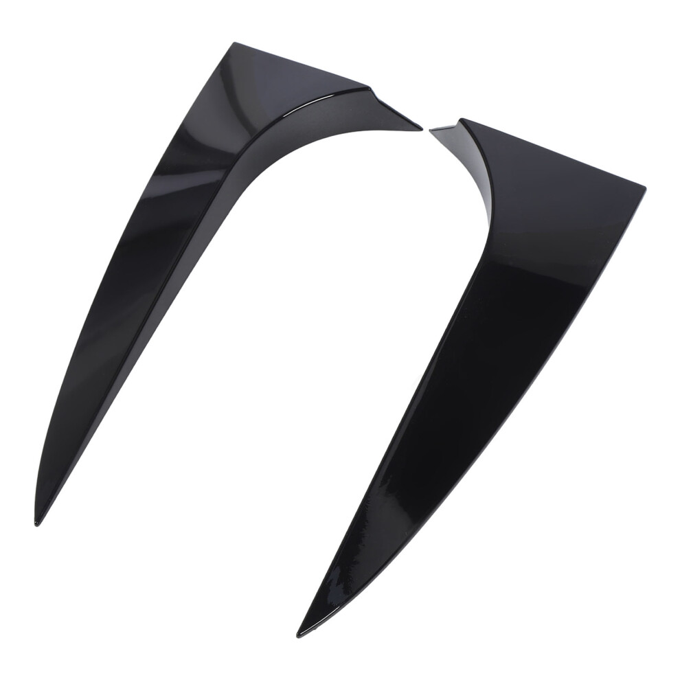 2Pcs Glossy Rear Window Side Spoiler Fit For Cla-Class X117 2013-2019 Black 4911383366019
