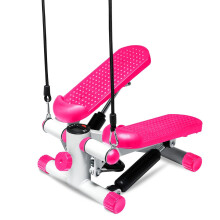 Lions Mini Stepper Exercise Machine Fitness Cardio Exercise Stepper With LCD Display Step Machine with Removable Resistance Bands for Home Gym Anti