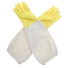 Beekeeping Gloves with Long Sleeves, Ventilated Leather for Gardening and Outdoor Protection