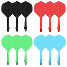 CyeeLife Dart shafts and dart flights made of one piece 12 stable darts accessories blackredbluegreen 2BA